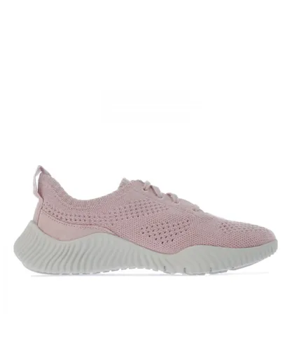 Timberland Womenss TrueCloud EK+ Lace Up Trainers in Rose Textile