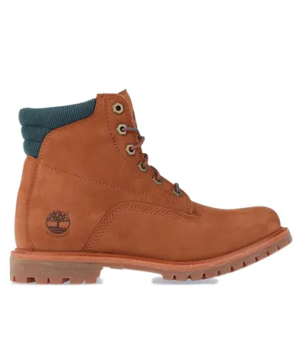 Timberland Womenss Waterville 6 Inch Waterproof Boots in Brown Leather