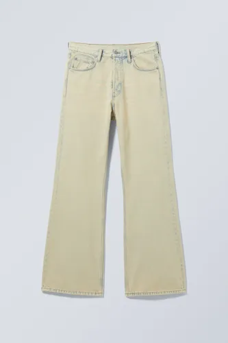 Time Bleached Bootcut Jeans - Beige
