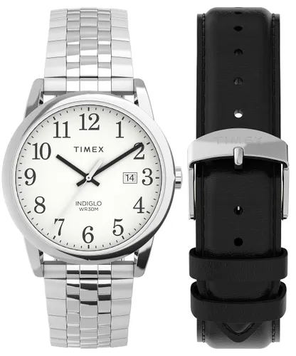 Timex Easy Reader Classic men's 38 mm stainless steel strap
