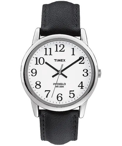 Timex Easy Reader Men's 35mm Black Leather Strap Watch