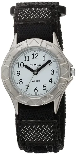 Timex Kids 28mm Watch - Silver-Tone Case with White Dial