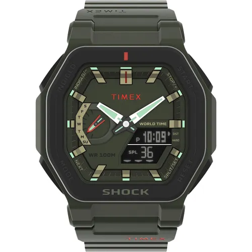 Timex Men's Analogue-Digital Quartz Watch with Plastic