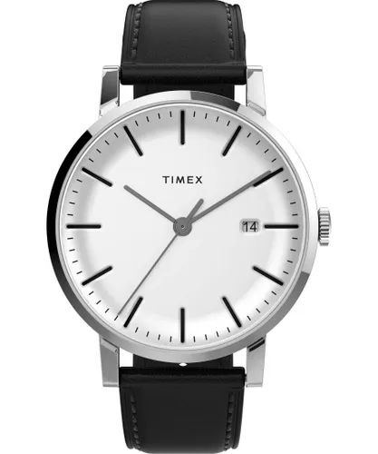 Timex Midtown Mens Black Watch TW2V36300 Leather (archived) - One Size