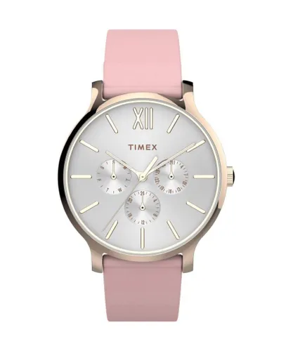 Timex Transcend WoMens Pink Watch TW2T74300 Leather - One Size