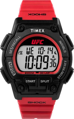 Timex UFC Men's 45mm Red Resin Strap Chronograph Watch