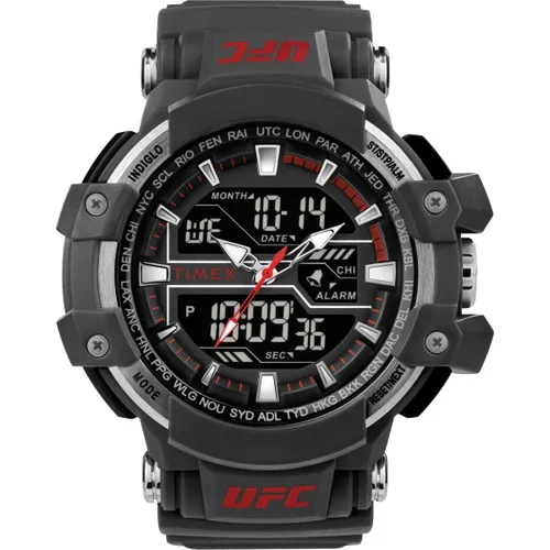 Timex UFC Men's 53mm Gray Resin Strap Chronograph Watch