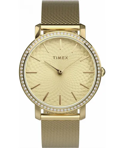 Timex WoMens Gold Watch TW2V52200 Stainless Steel (archived) - One Size
