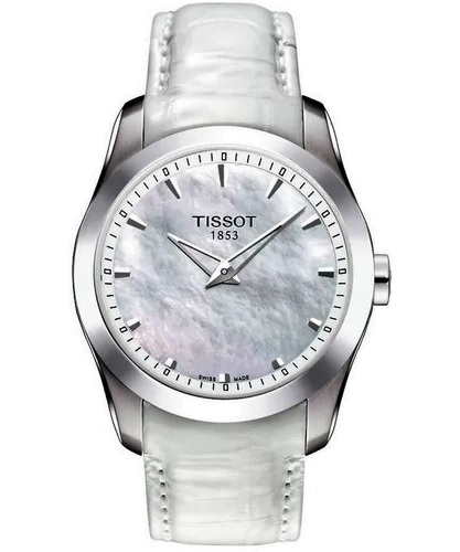 Tissot Couturier WoMens White Watch T0352461611100 Leather (archived) - One Size