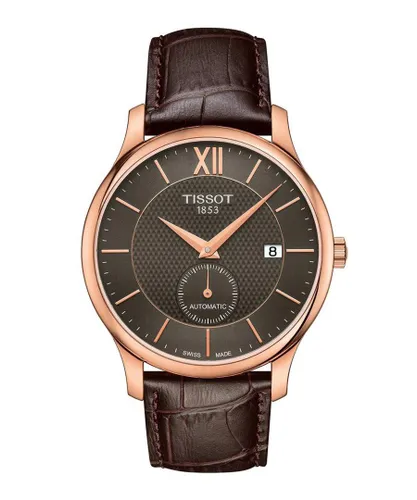 Tissot Tradition Mens Brown Watch T0634283606800 Leather (archived) - One Size