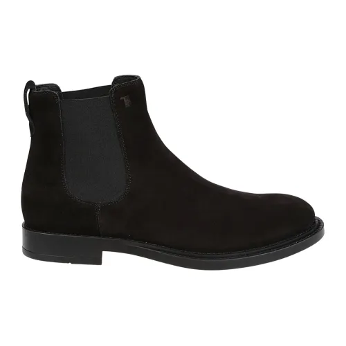 Tod's , 62C Formal Ankle Boots, Men`s Stylish Footwear ,Black male, Sizes:
