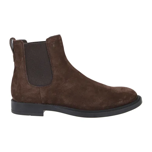 Tod's , Ankle Boots in Testa Moro Style ,Brown male, Sizes: