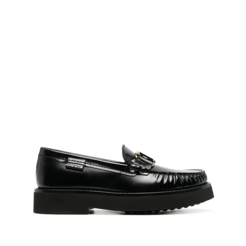 Tod's , Black 54K Loafers for Women ,Black female, Sizes: