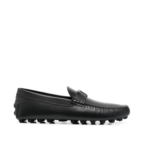 Tod's , Black Flat Shoes, T-Timeless Mocassins ,Black male, Sizes:
