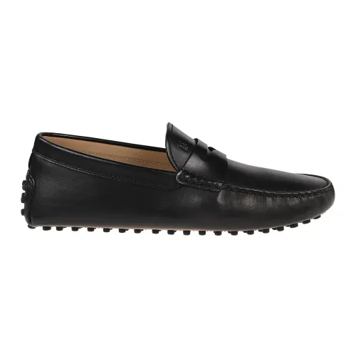Tod's , Black New Gommino Driving Loafers ,Black male, Sizes: