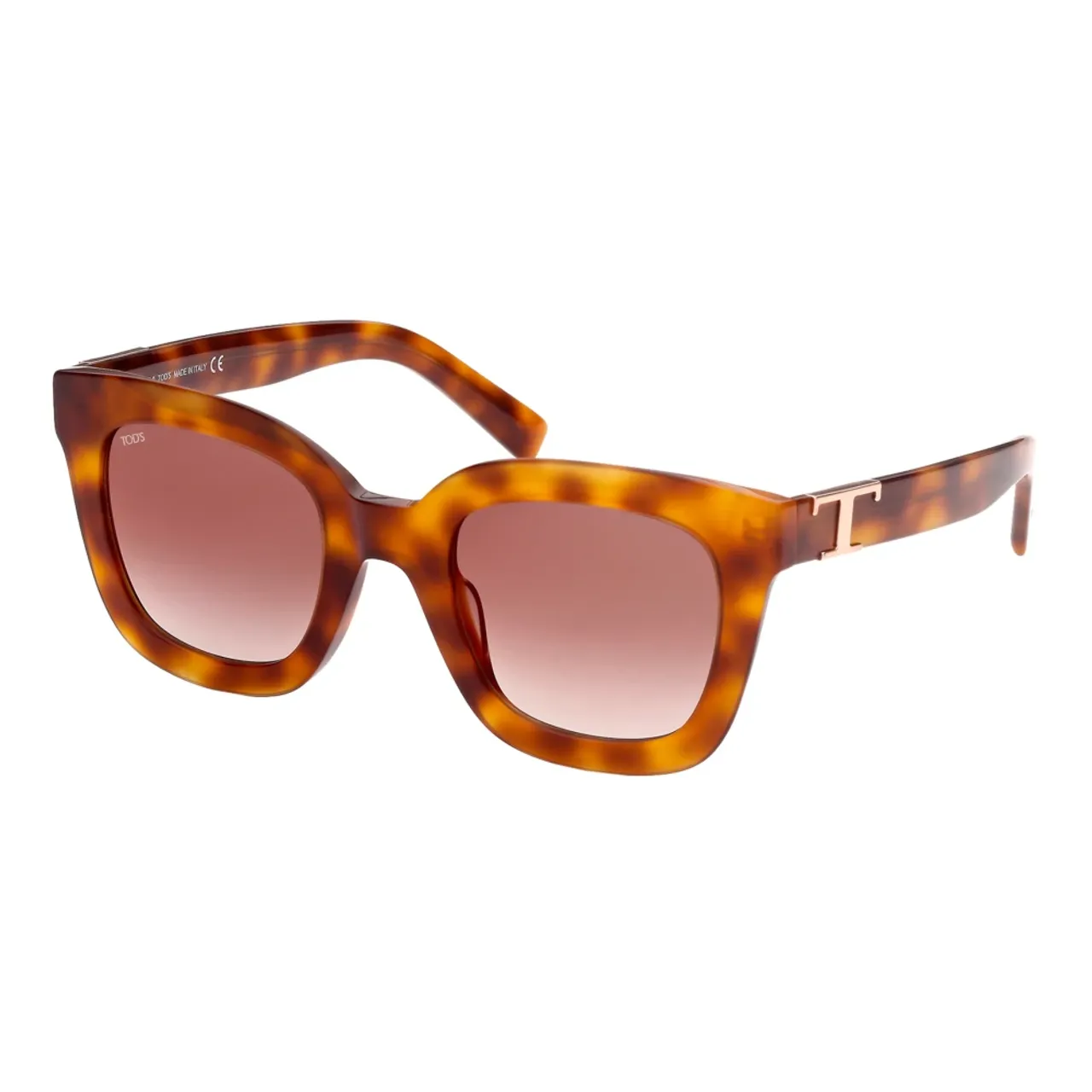 Tod's , Blonde Havana Sunglasses ,Multicolor female, Sizes: