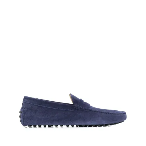 Tod's , Blue City Gommino Driving Loafers ,Blue male, Sizes: