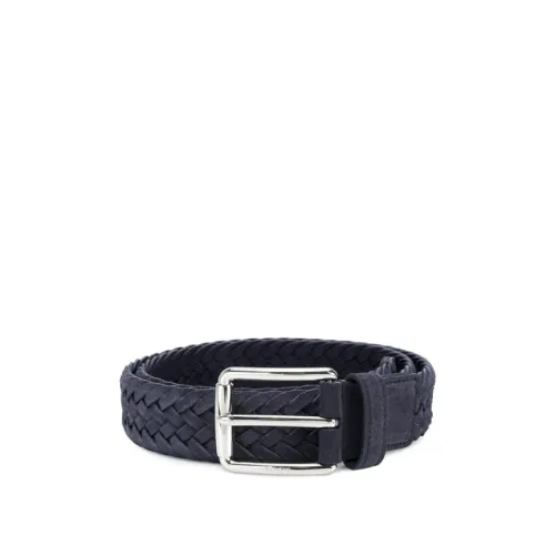 Tod's , Blue Leather Belt Ss21 ,Blue male, Sizes: