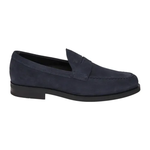 Tod's , Blue Ss22 Moccasins for Men ,Blue male, Sizes: