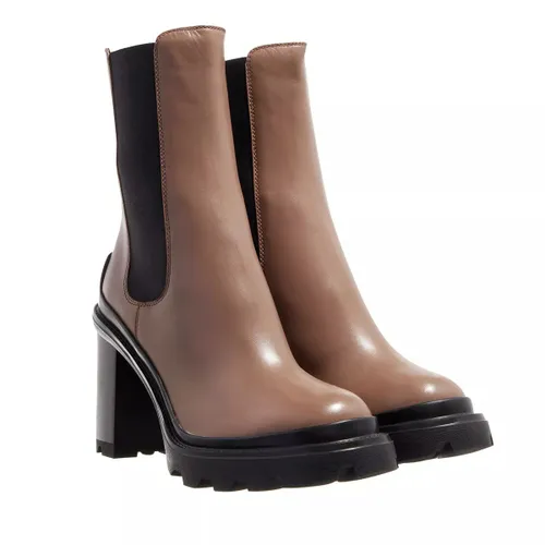 Tod's Boots & Ankle Boots - Heeled Boots Leather - brown - Boots & Ankle Boots for ladies