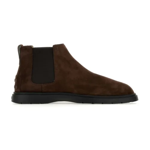 Tod's , Brown Boots for Men ,Brown male, Sizes: