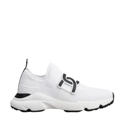 Tod's , Chunky Rubber Sole Knit Sneakers ,White female, Sizes: