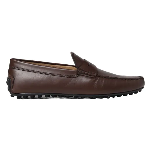 Tod's , Classic Low-Top Moccasins ,Brown male, Sizes: