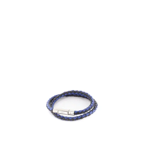 Tod's , Colorful Bracelet 2 Turns ,Blue male, Sizes: ONE SIZE