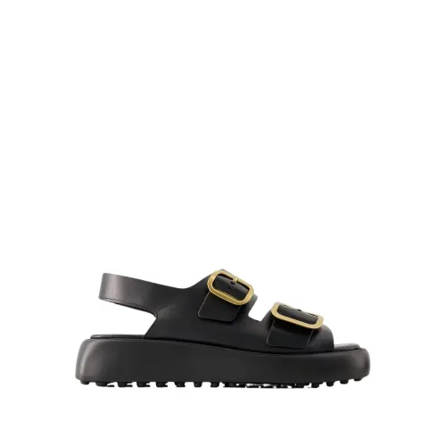 Tod's , Double Rubber Sandals - Black ,Black female, Sizes: