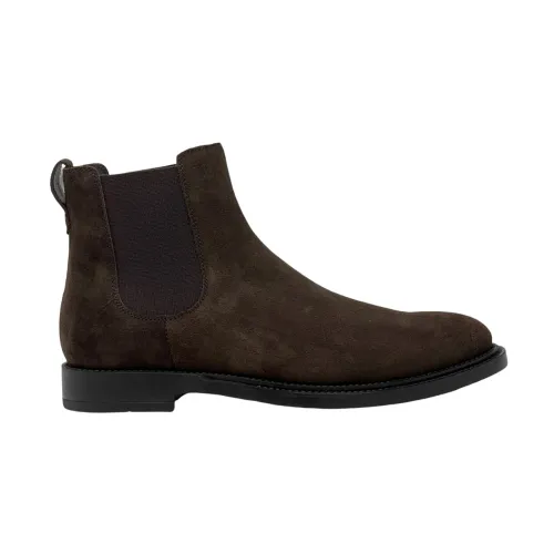 Tod's , Elegant Chelsea Boots for Men ,Brown male, Sizes: