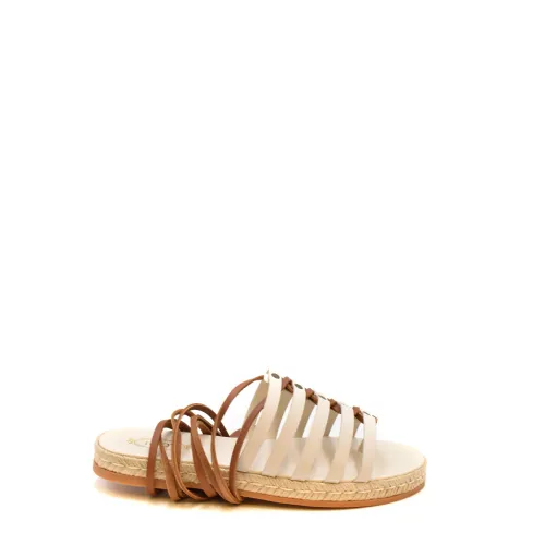 Tod's , Flat Sandals ,Beige female, Sizes:
