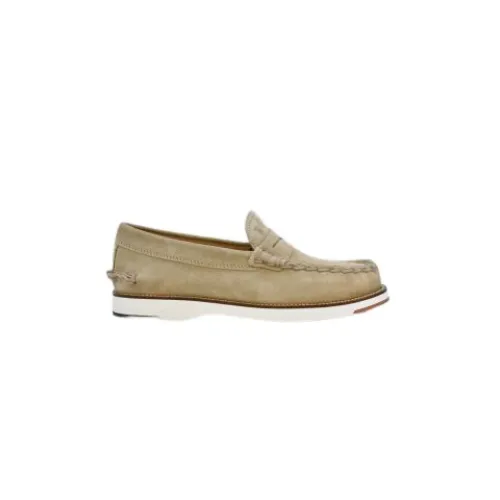 Tod's , Flat Sandals ,Beige male, Sizes: