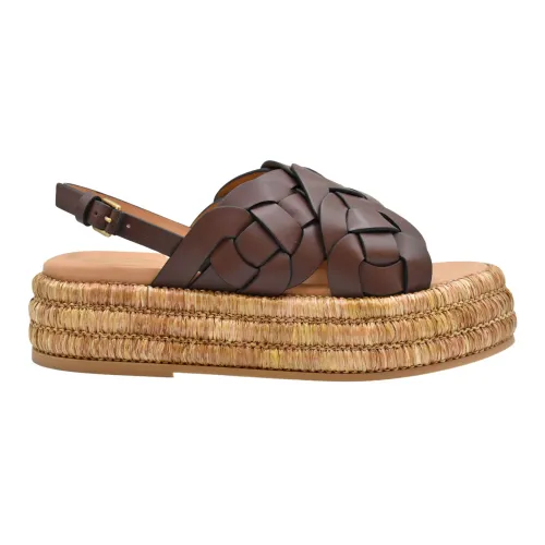 Tod's , Flat Sandals ,Brown female, Sizes: