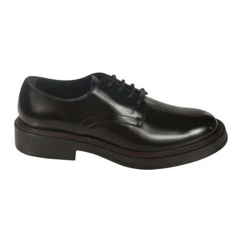 Tod's , Flat Shoes Collection ,Black male, Sizes: