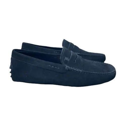 Tod's , Gomminieue Moccasino Shoes ,Blue male, Sizes: