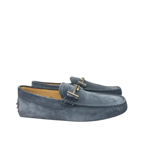 Tod's , Gommino Doppia TEW Gommini 12 Shoes ,Blue male, Sizes: