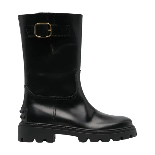Tod's , Heavy Rubber Boot 08J I23 ,Black female, Sizes:
