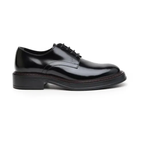 Tod's , Laced Shoes ,Black male, Sizes: