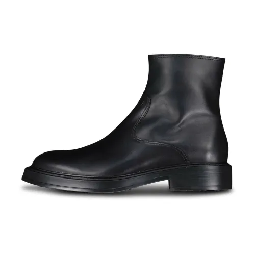 Tod's , Leather Chelsea Boots ,Black male, Sizes: