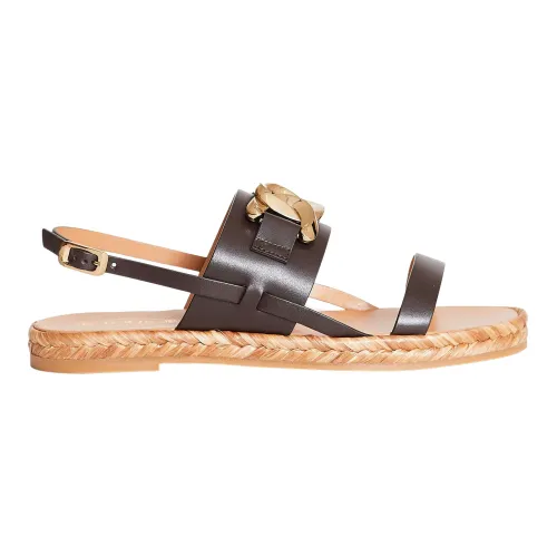 Tod's , Low Chain Sandal ,Brown female, Sizes: