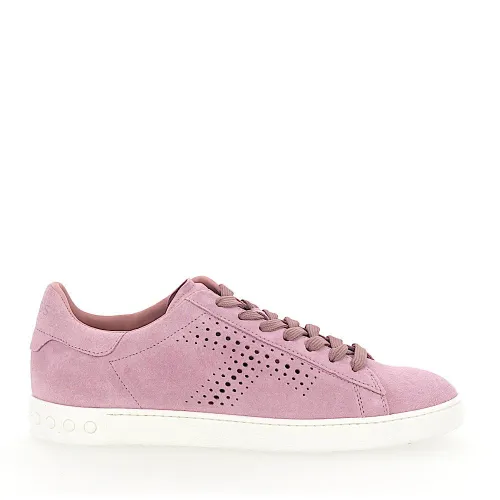 Tod's , Low Sneaker A0T490 Lochmuster Rosé ,Pink female, Sizes: