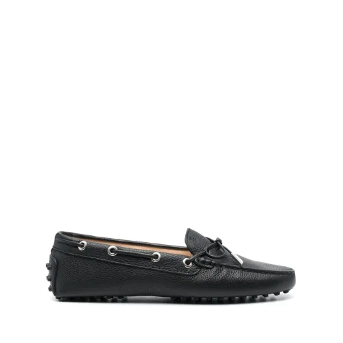 Tod's , Mariner Shoes, Leather Flat Shoes for Women ,Black female, Sizes: