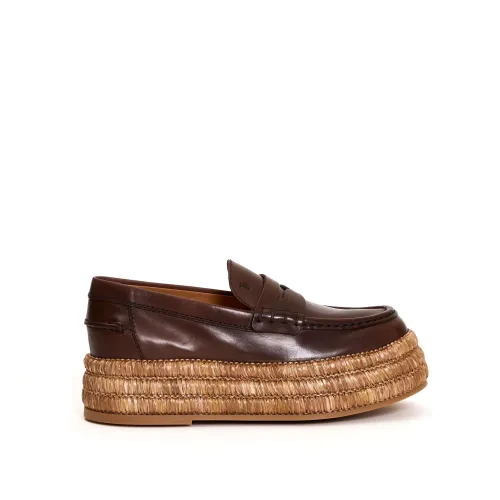 Tod's , Marrone Aw22 Women`s Moccasins ,Brown female, Sizes: