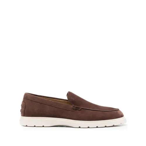 Tod's , Mocassino Pantofola ,Brown male, Sizes: