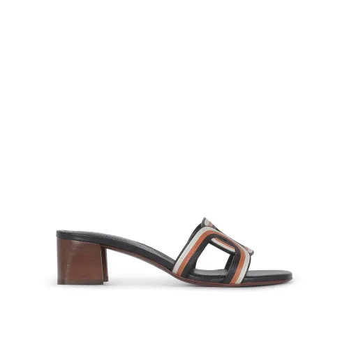 Tod's , MultiColour Heeled Sandals ,Black female, Sizes: