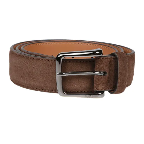 Tod's , New Basic Belt ,Brown male, Sizes: