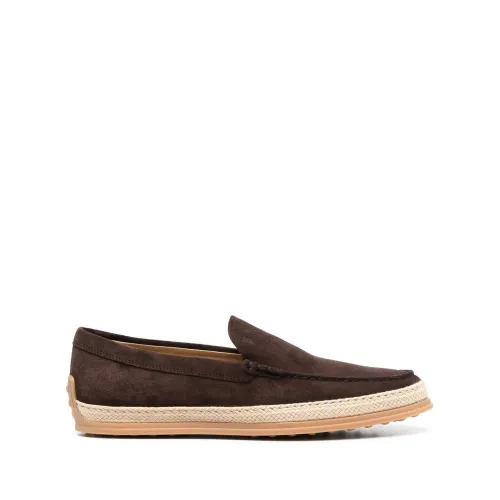 Tod's , Pantofola moccasins ,Brown male, Sizes: