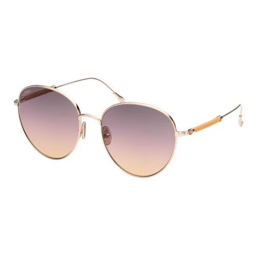 Tod's , Rose Gold Sunglasses Grey Pink Shaded ,Pink female, Sizes: