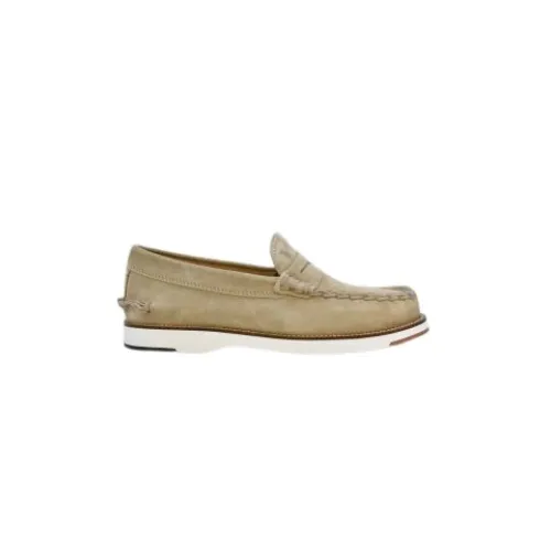 Tod's , Ss21 Men`s Laced Sand Shoes ,Beige male, Sizes: