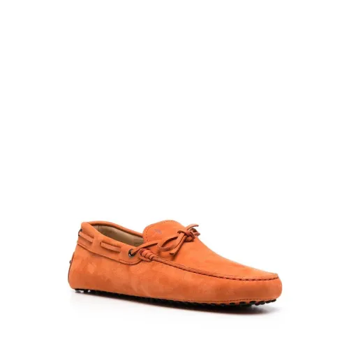 Tod's , Suede Loafers ,Orange male, Sizes: